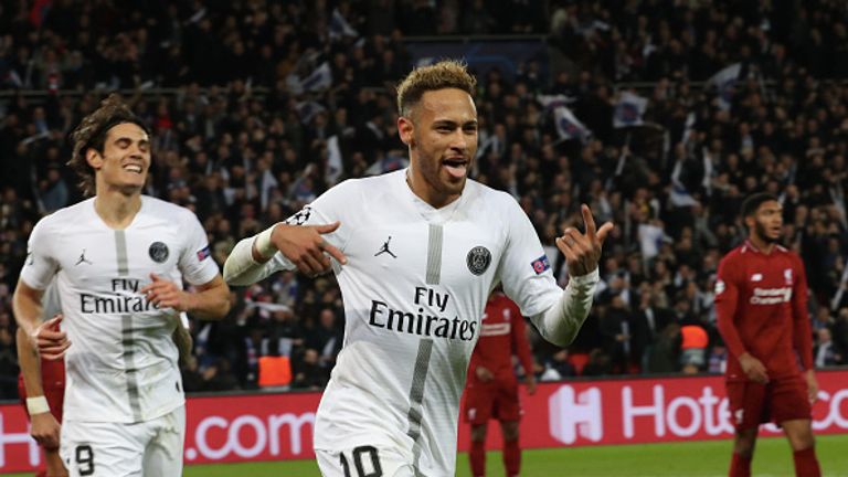 Neymar schoss in der Champions League bisher 32 Treffer für Paris Saint-Germain und den FC Barcelona.