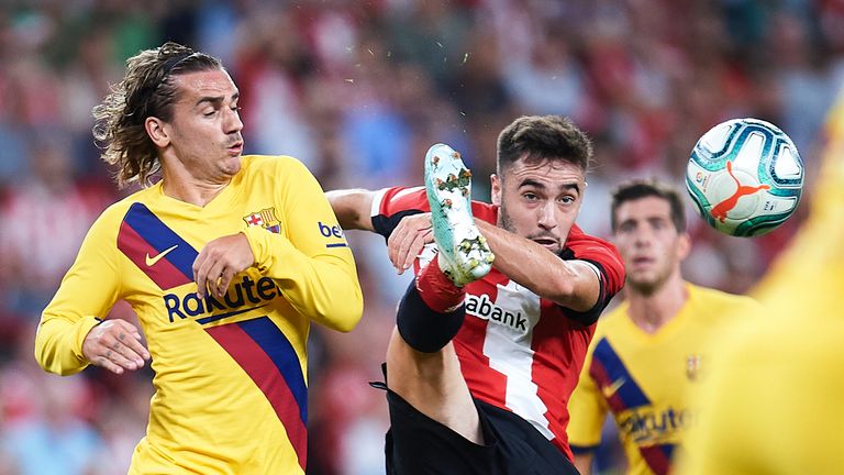 Antoine Grizemann und der FC Barcelona kommen bei Athletic Bilbao nicht über ein Remis hinaus. 