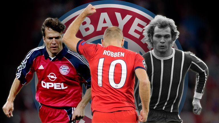 Lothar Matthäus (l.), Arjen Robben (M.) und Uli Hoeneß (r.) trugen alle die Nummer 10 beim FC Bayern.