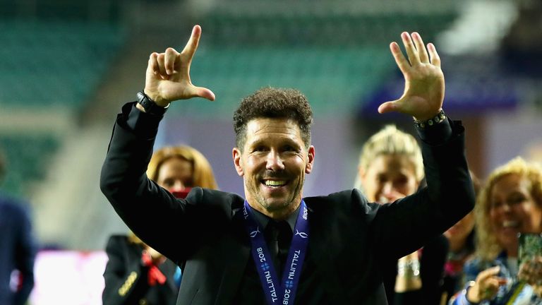 Atletico-Trainer Diego Simeone steht trotz vieler Verkäufe ein Top-Kader zur Verfügung. 