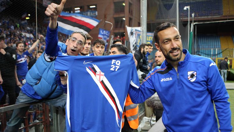 Platz 10: Fabio Quagliarella (Sampdoria Genua) - 15 Tore (24 Spiele)