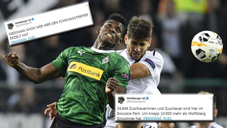 Die Social-Media-Abteilung des Wolfsberger AC kommentiert das Europa-League-Duell gegen Borussia Mönchengladbach mit launigen Posts auf Twitter.