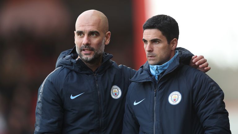 Pep Guardiola sieht seinen Co-Trainer Mikel Arteta als seinen künftigen Nachfolger. 