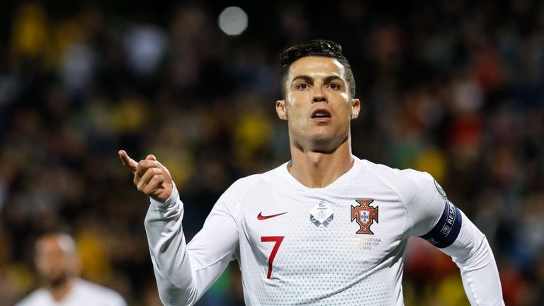 Cristiano Ronaldo traf 93 Mal im Trikot Portugals.