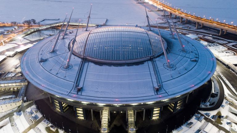 Zenit St. Petersburg: Gazprom Arena - 68.134 Plätze. 