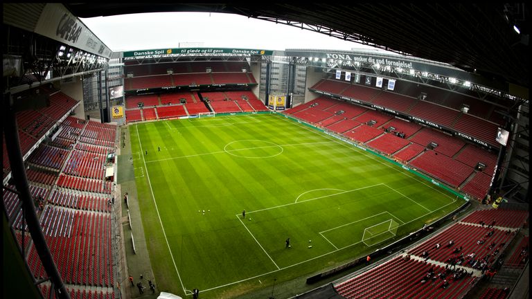 Telia Parken in Kopenhagen: drei Gruppenspiele, ein Achtelfinale - Kapazität: 38.065 Plätze.
