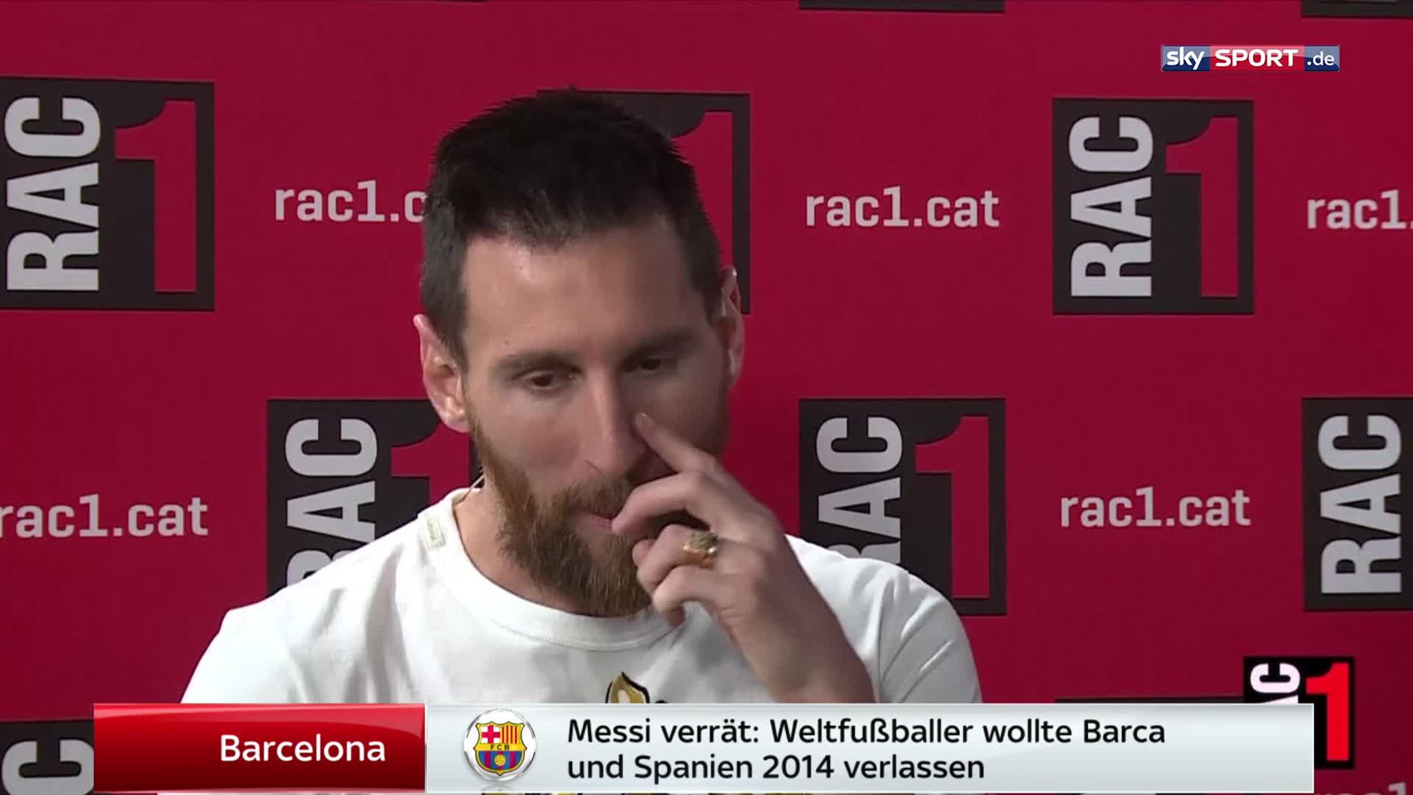 Messi verrät: Hatte den Gedanken, Barcelona zu verlassen | Fußball News  | Sky Sport