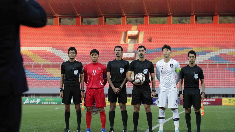 Das WM-Quali-Spiel zwischen Süd- und Nordkorea fand unter Aussschluss der Öffentlichkeit statt.