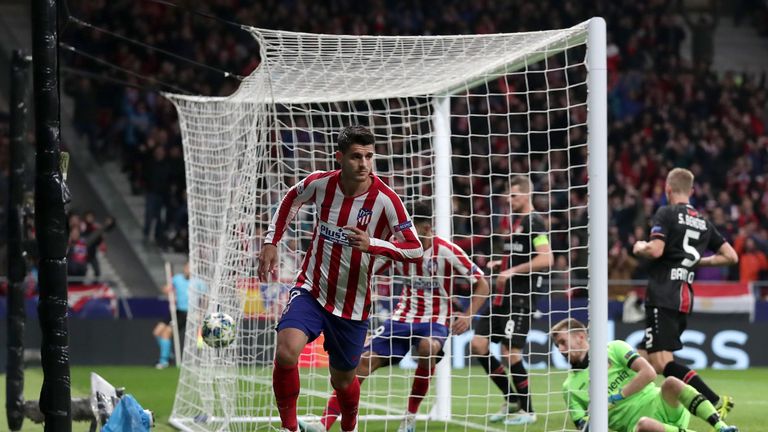 Alvaro Morata erzielt den späten Siegtreffer für Atletico Madrid.