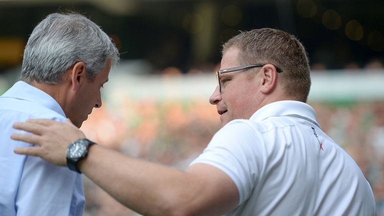 Lucien Favre und Max Eberl arbeiteten einst bei Borussia Mönchengladbach zusammen.