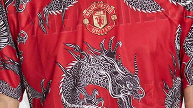 Manchester United plant ein Sondertrikot mit Drachen (Quelle: footyheadlines.com)