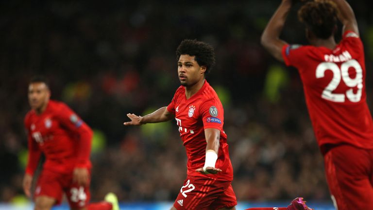Serge Gnabry trifft gegen Tottenham Hotspur vierfach.