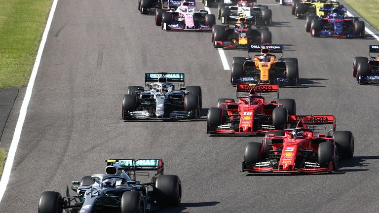 Ferrari-Pilot Sebastian Vettel wird beim GP von Japan Zweiter. 