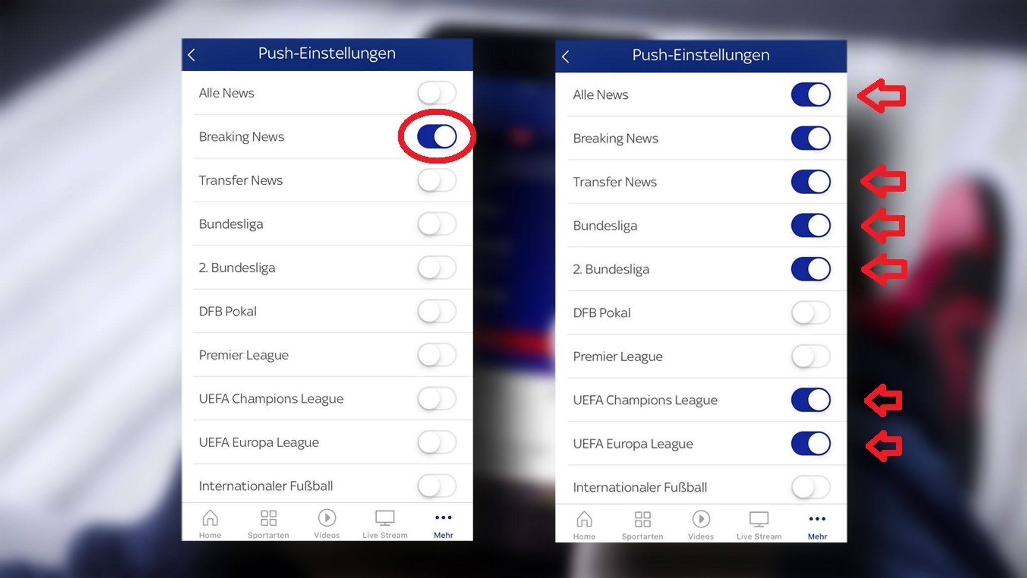 Sport Nachrichten App