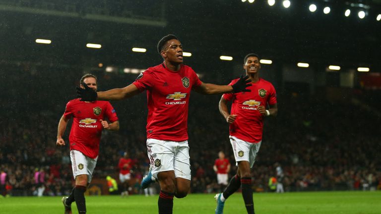Manchester United setzt sich in der Europa League gegen Partizan Belgrad durch.