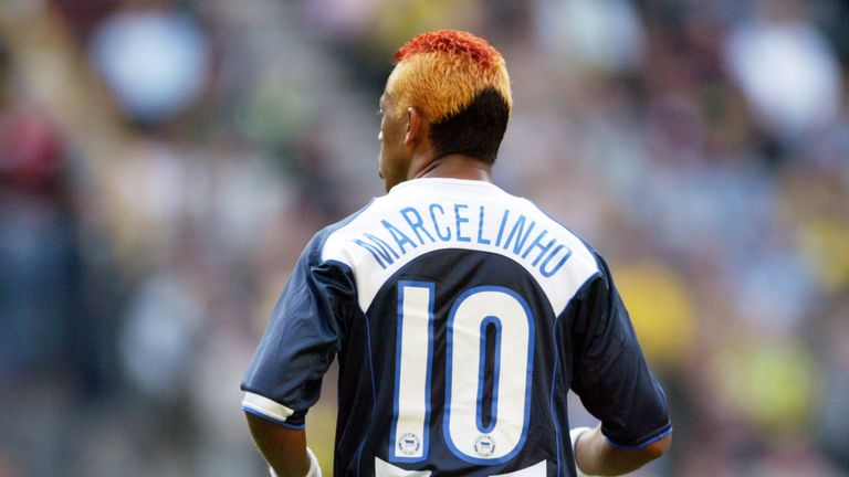 Marcelinho hatte während seiner Zeit bei Hertha BSC die wildesten Frisuren.