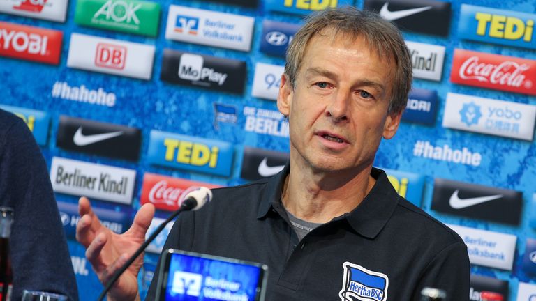 Klinsmann steht vor seinem Debüt als Hertha-Trainer. 