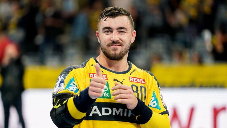 Vorfreude bei Jannik Kohlbacher vor dem Spiel gegen GWD Minden? Gegen keinen Gegner traf der Kreisläufer häufiger.