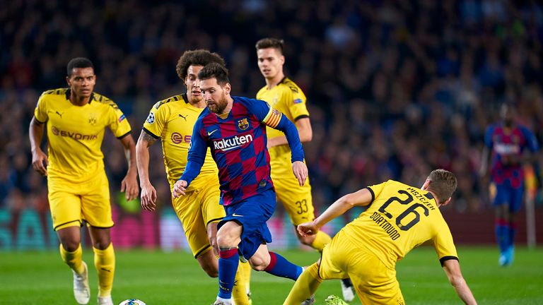 Der BVB konnte den Barca-Sturm um Lionel Messi nicht stoppen.