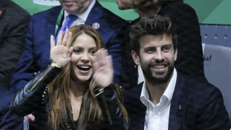 Cheforganisator Gerard Pique mit seiner Ehefrau Shakira 
