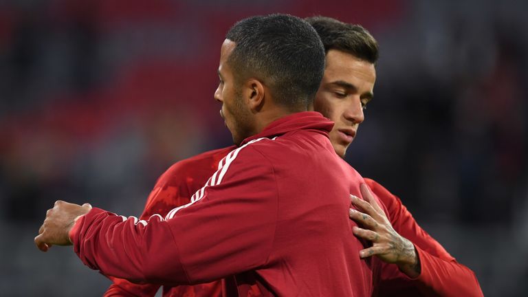 Thiago und Coutinho droht gegen Piräus die Bank.