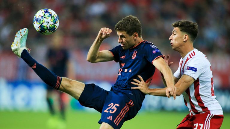 Thomas Müller (l.) steht im Rückspiel gegen Olympiakos Piräus auf jeden Fall in der Startelf. 