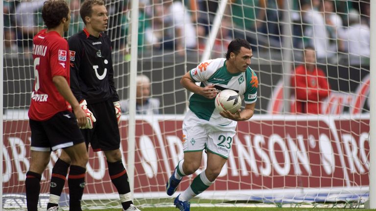 Platz 10: Hugo Almeida für Werder Bremen gegen Hannover 96 nach 180 Sekunden (13.08.2006)