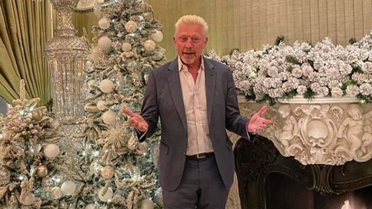Boris Becker wünscht Frohe Weihnachten. (Quelle: instagram.com/borisbeckerofficial)