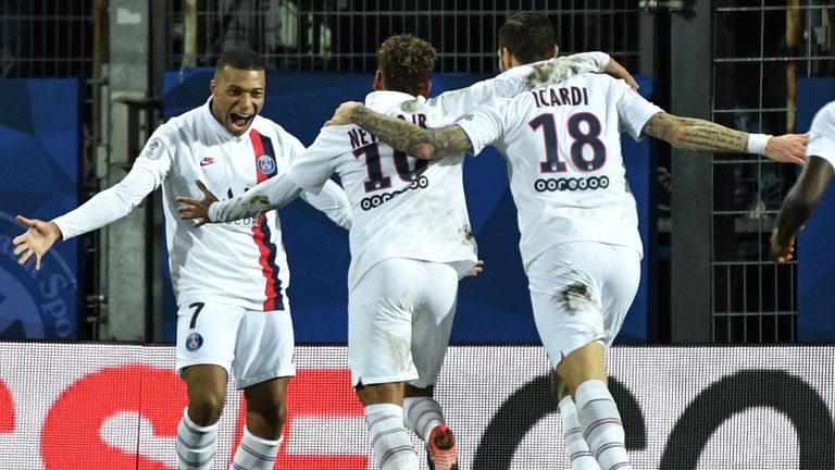 Kylian Mbappe und Neymar konnten sich im Spiel gegen Montpellier als Torschützen auszeichnen.
