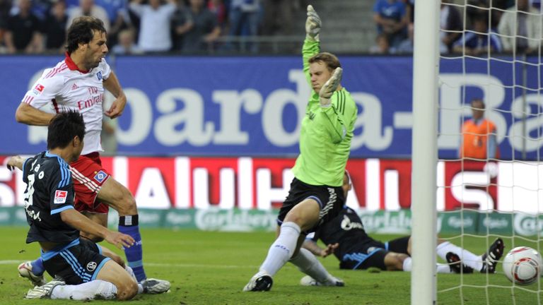 Platz 4: Ruud van Nistelrooy (Hamburger SV) - 13 Minuten