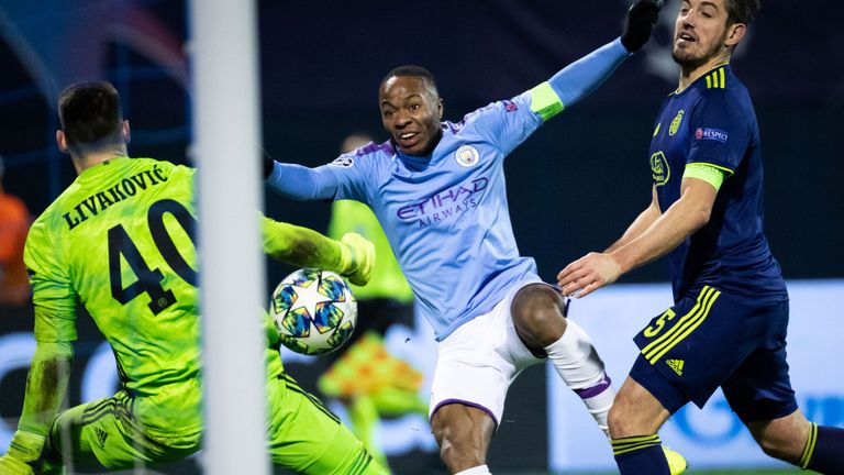 Raheem Sterling beim CL-Spiel gegen Dinamo Zagreb.