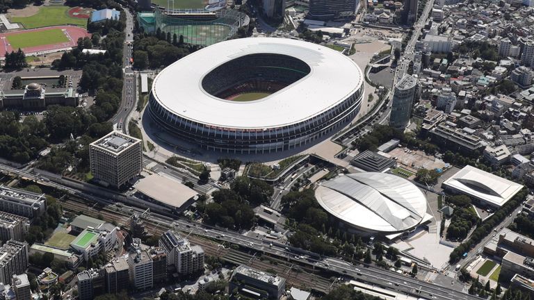 Das neue Nationalstadion von Tokio.