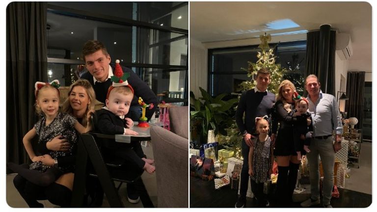 Formel-1-Pilot Max Verstappen im engsten Kreise der Familie. (Quelle: @Max33Verstappen)