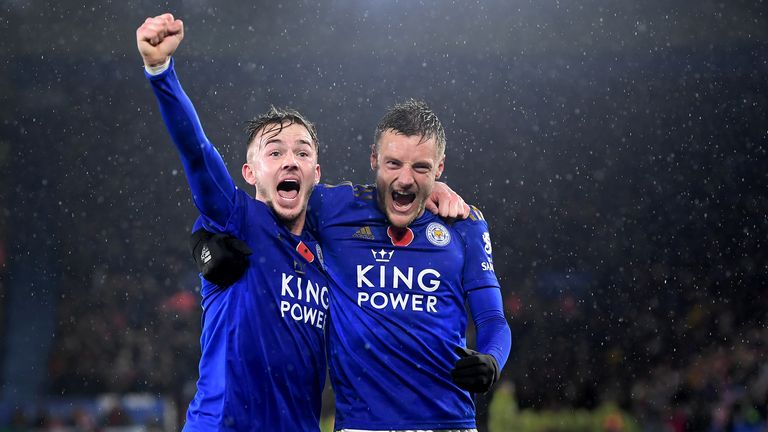 Platz 6: James Maddison und Jamie Vardy. Für Leicester City trafen die beiden schon 23-Mal. Vardy allein netzte 17 Mal ein. Derzeit steht Leicester auf Tabellenplatz drei. 