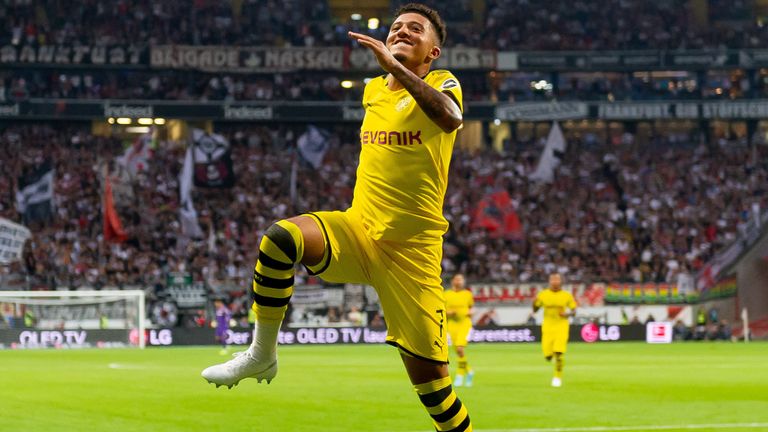 Jadon Sancho spielt bei Borussia Dortmund groß auf.