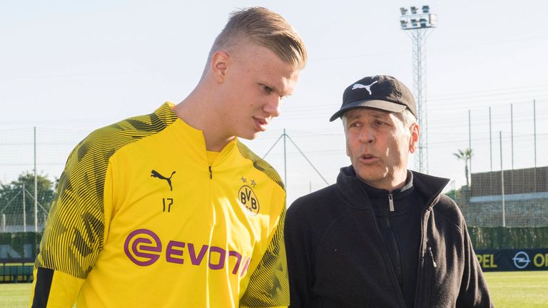 Lucien Favre und Erling Braut Haaland wollen mit Borussia Dortmund in der Rückrunde angreifen.