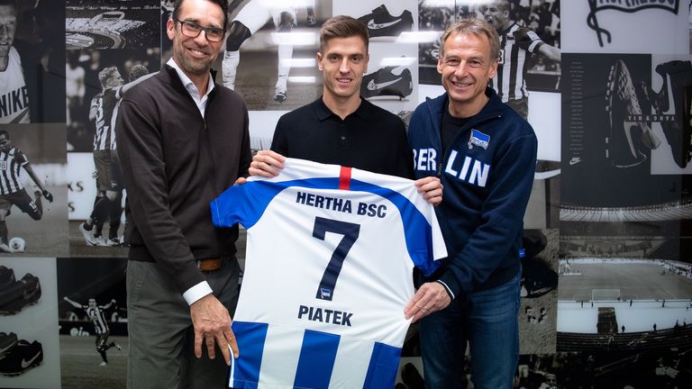 Krzysztof Piatek wechselt vom AC Mailand zu Hertha BSC (Quelle Bild: twitter @michaelpreetz)