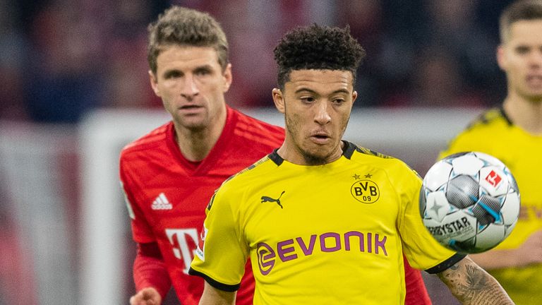 Thomas Müller hält große Stücke auf Dortmunder Jadon Sancho.
