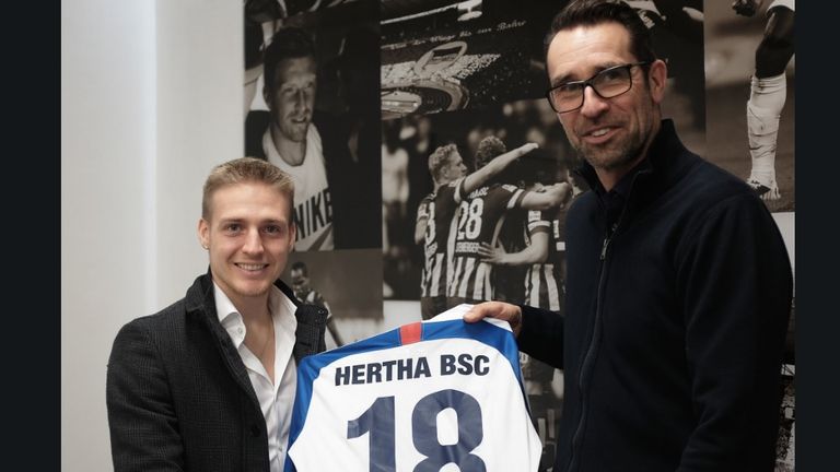 Santiago Ascacibar wechselt vom VfB Stuttgart zu Hertha BSC. (Quelle: twitter.com/michaelpreetz)