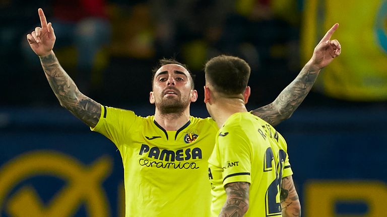 Alcacer trifft bei seinem Debüt für Villarreal.