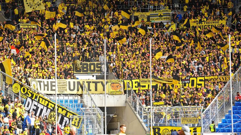 Borussia Dortmund muss in den kommenden zwei Spielzeiten in Auswärtsspielen bei der TSG Hoffenheim auf seine Fans verzichten. 