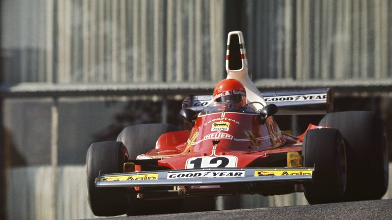 1975: Niki Lauda im Ferrari 312B3