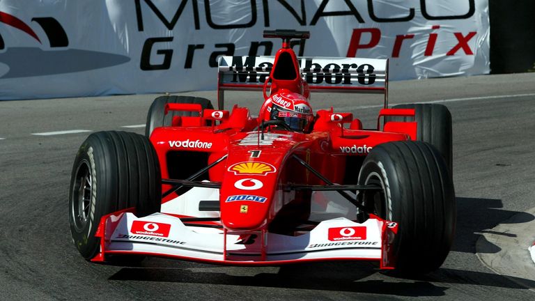 2002: Michael Schumacher im F2002.