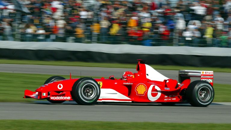 2003: Michael Schumacher im F2003-GA.
