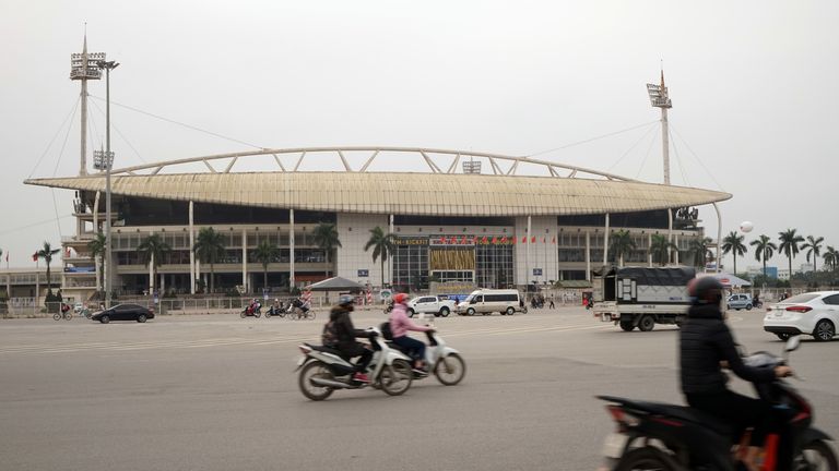 Die neue Formel-1-Strecke befindet sich neben dem My-Dinh-Nationalstadion in Hanoi.