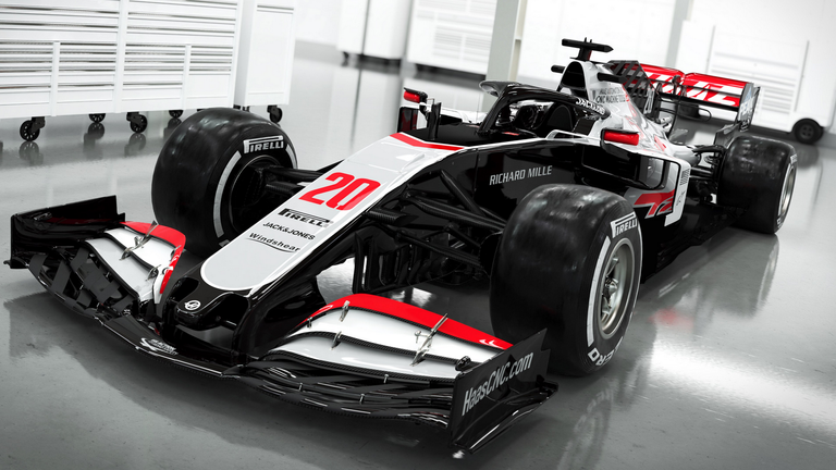 So sieht der neue Haas VF-20 aus. (Qulle: twitter.com/HaasF1Team)