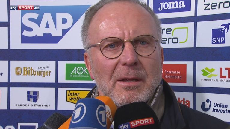 Bayerns Vorstandsvorsitzender Karl-Heinz Rummenigge zeigt sich ob der Beleidigungen gegen TSG-Mäzen Dietmar Hopp empört.