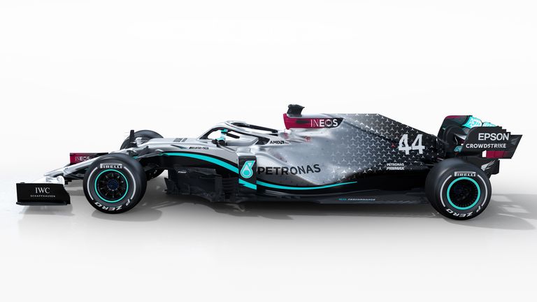 So sieht der neue Mercedes-AMG F1 W11 von der Seite aus (Quelle: Mercedes Benz)