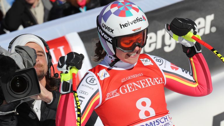 Viktoria Rebensburg ist die Schnellste auf der Kandahar.