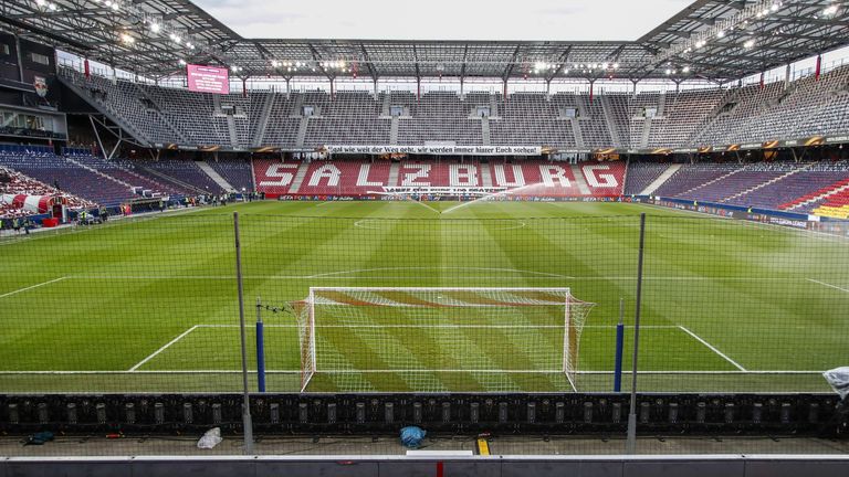 Das Spiel in Salzburg gegen Frankfurt kann am Donnerstag nicht stattfinden.